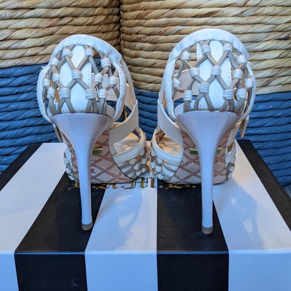 NIB (W6.5) - L.A.M.B Flavia Crochet Sandal - Picture 7 of 9